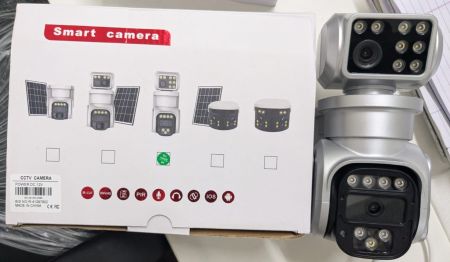 Gun Ball Shape  DUAL MINI PTZ WI-FI  CAMERA
